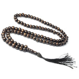 Handcrafted 8mm 99 Beads Prayer Beads with Bead Stops Muslim Wood Beads Unisex