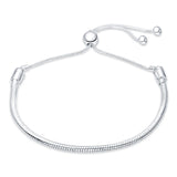 Heart T-Bar Cuff Chain: 925 Sterling Solid Silver Bracelet