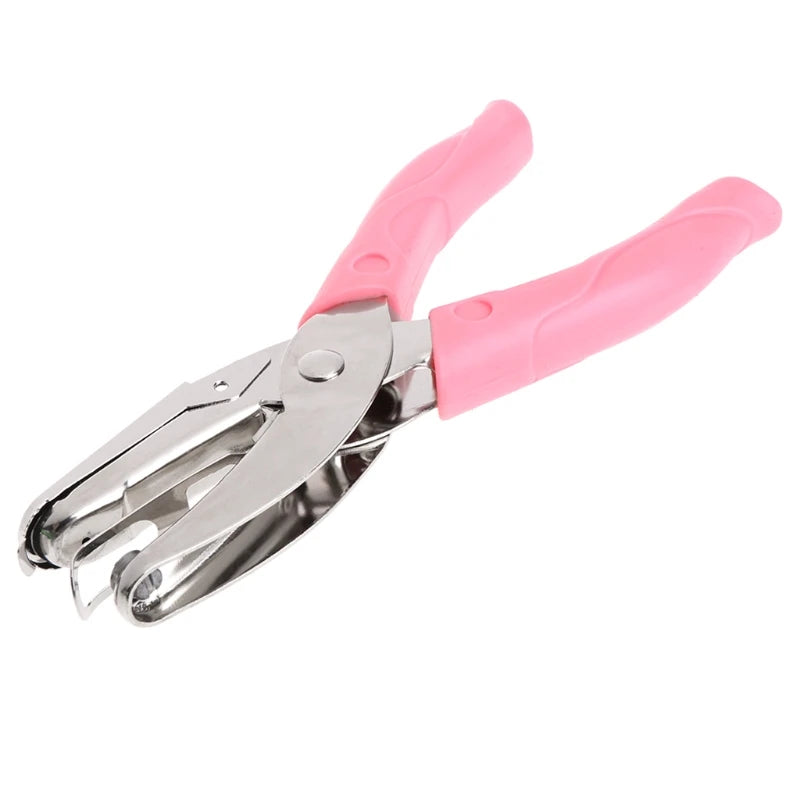 Handheld Paper Puncher Round Heart Star Shaped Drill
