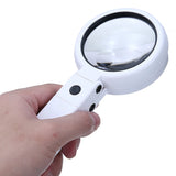 8 LED Lights Magnifier with Stand Portable Foldable 5/11X Magnification