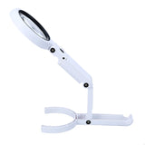 8 LED Lights Magnifier with Stand Portable Foldable 5/11X Magnification