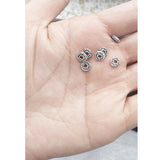 DIY Charms Beading Silver Spacers 6*1mm 200pcs