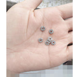 DIY Charms Beading Silver Spacers 6*1mm 200pcs
