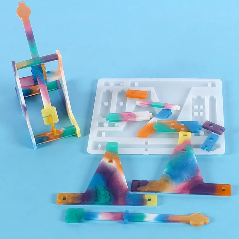 Catapult Epoxy Resin Casting Mould Home Ornament Toys Making DIY Accessories