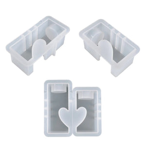 Heart Candle Holder Resin Casting Mold
