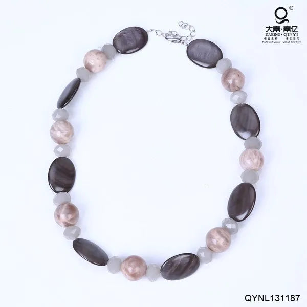 Stone and Shell Handicraft Necklace