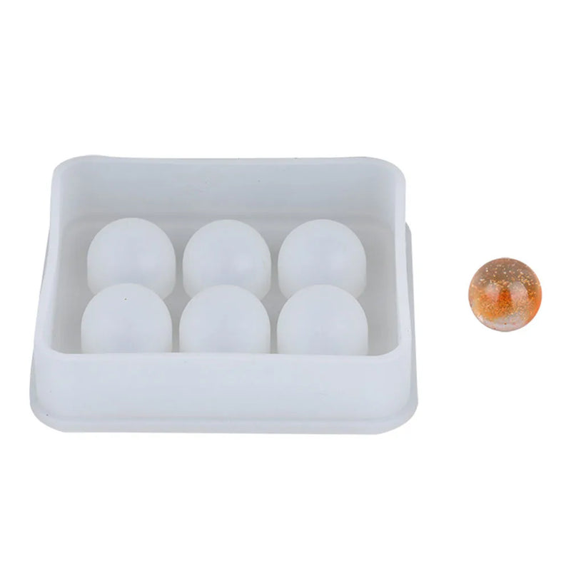 Resin Craft Earrings Silicone Mold Ball Shape Jewelry Making