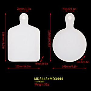 Epoxy Resin Coaster Molds Set for Desk Decoration