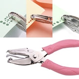 DIY Rubber Sleeve Heart Round Handle Hole Punch