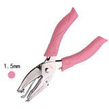 DIY Rubber Sleeve Heart Round Handle Hole Punch