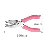 DIY Rubber Sleeve Heart Round Handle Hole Punch