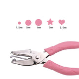 DIY Rubber Sleeve Heart Round Handle Hole Punch