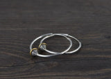 925 Silver Women Hoop Earrings Bohemia Lucky Symbol