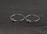 925 Silver Women Hoop Earrings Bohemia Lucky Symbol