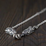 925 Silver Pixiu Bracelet Vintage Sterling Good Luck Fengshui Wealth