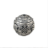 925 Silver Tibetan Babao Symbol Bead Eight Auspicious Symbol Good Luck Beads