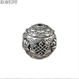 925 Silver Tibetan Babao Symbol Bead Eight Auspicious Symbol Good Luck Beads