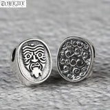 925 Silver Tibetan Zaki Lam Loose Bead Buddhist Prayer Beads