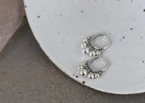 925 Silver Women Earrings Silver Hoop Bohemia Earrings