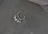 925 Silver Women Earrings Silver Hoop Bohemia Earrings