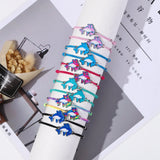 12pcs Butterfly Dolphin Knot Charms Knitted Bracelets Women Elastic Rope Chain