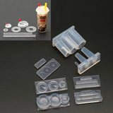 Mini Milk Tea Bottle Resin Casting Mold Kit Craft Tools