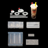 Mini Milk Tea Bottle Resin Casting Mold Kit Craft Tools