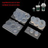 Mini Milk Tea Bottle Resin Casting Mold Kit Craft Tools
