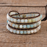 Vintage Beads Natural Stone Wrap Bracelet