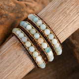 Vintage Beads Natural Stone Wrap Bracelet