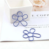 Alloy Spray Paint Flowers Shape Charms Pendants for DIY Jewelry