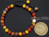 Adjustable Moukaite Round Beads Bracelet Healing Reiki