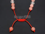 6mm Watermelon Skin Quartz Round Beads Bracelet - 5 Strands/Pack