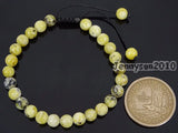 6mm Yellow Tur-quoise Round Beads Bracelet - Healing Reiki