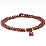 6mm Golden Sandstone 108 Buddha Beads Bracelet for Meditation