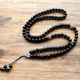 6mm Natural Stone Bead Allah Mohammed Rosary Islamic Muslim Tasbih Charm