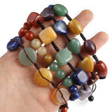 7 Chakra Beads Bracelet - Reiki Natural Stone Braided Balance Bracelet