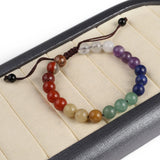 7 Chakra Beads Bracelet - Reiki Natural Stone Braided Balance Bracelet