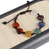 7 Chakra Beads Bracelet - Reiki Natural Stone Braided Balance Bracelet