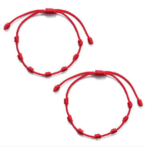 7 Knot Couples Bracelets for Women Men Friendship Jewelry Adjustable