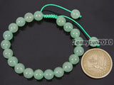 Adjustable Green Aventurine Beads Bracelet Healing Reiki 5Strands