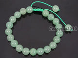 Adjustable Green Aventurine Beads Bracelet Healing Reiki 5Strands