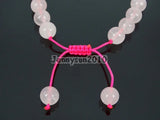 Adjustable Rose Quartz Round Beads Bracelet Healing Reiki Pack