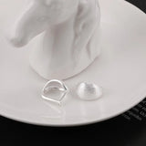 Water Drop Shape 925 Silver Ear Cuffs for Women