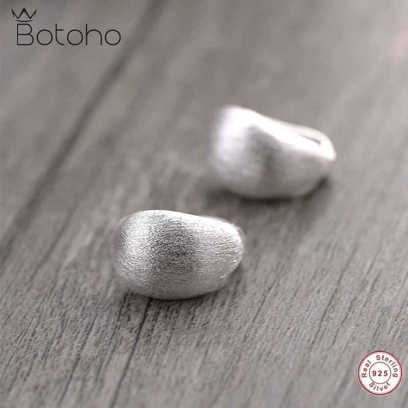 Water Drop Shape 925 Silver Ear Cuffs for Women