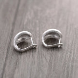 Water Drop Shape 925 Silver Ear Cuffs for Women