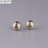 925 Silver Fengshui Wanzi Symbol Bead DIY Jewelry Findings