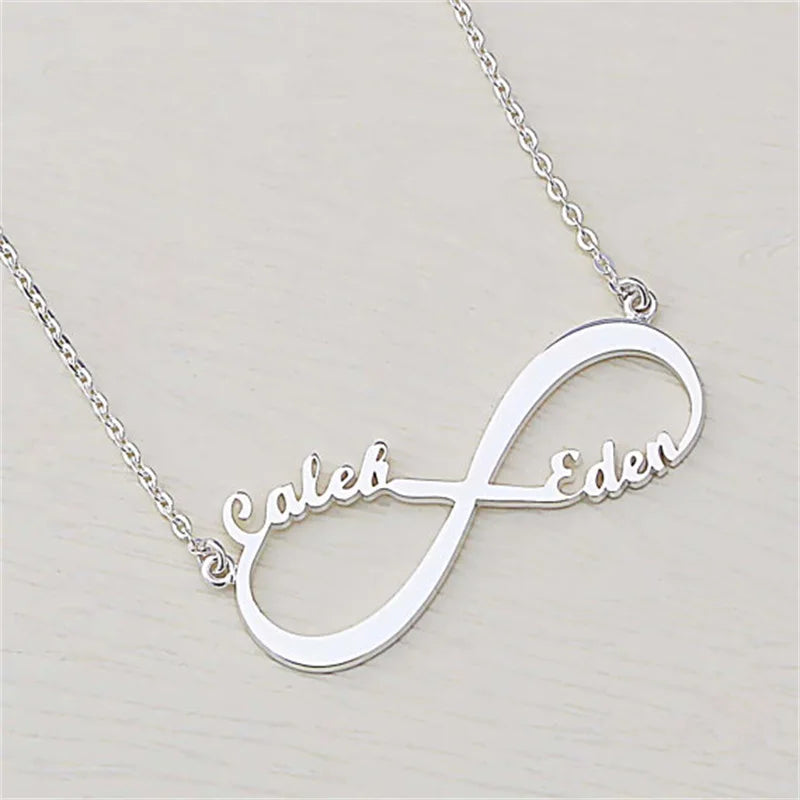 925 Silver Infinity Name Necklace & Pendant Personalization Birthday Gift