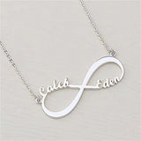 925 Silver Infinity Name Necklace & Pendant Personalization Birthday Gift