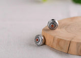925 Silver Good Luck Symbol Tibetan Beads DIY Jewelry Findings